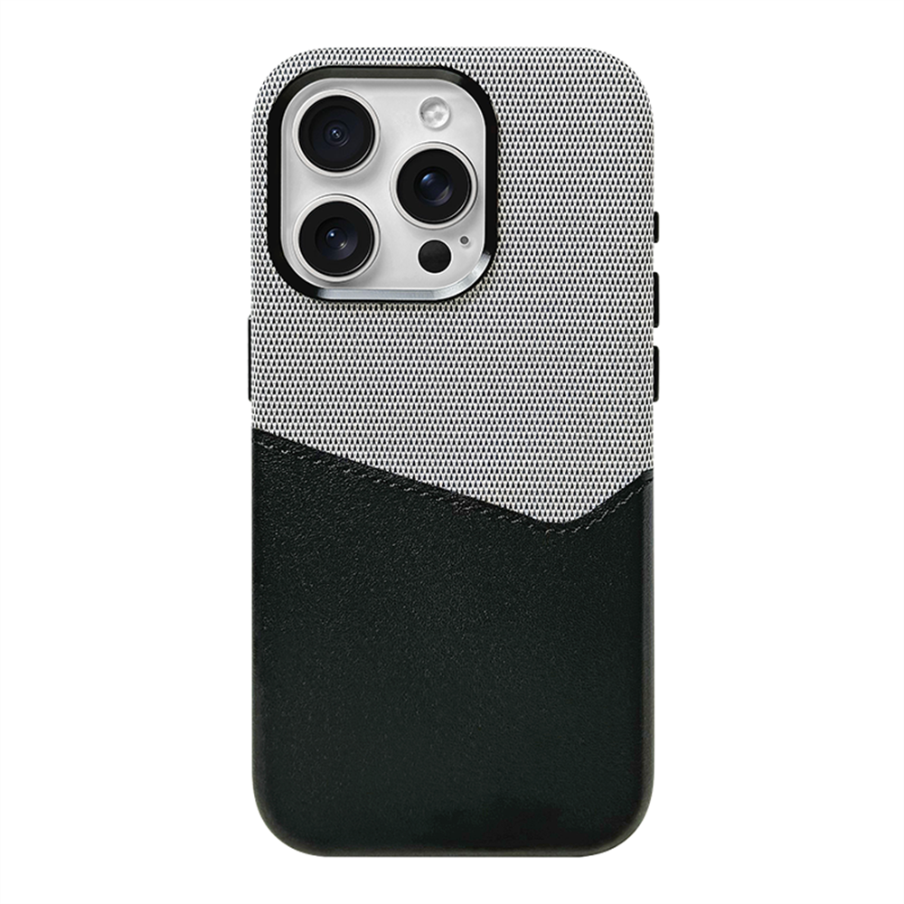 Card iPhone 16, 15, 14 Leather MagSafe & Wallet Design Case