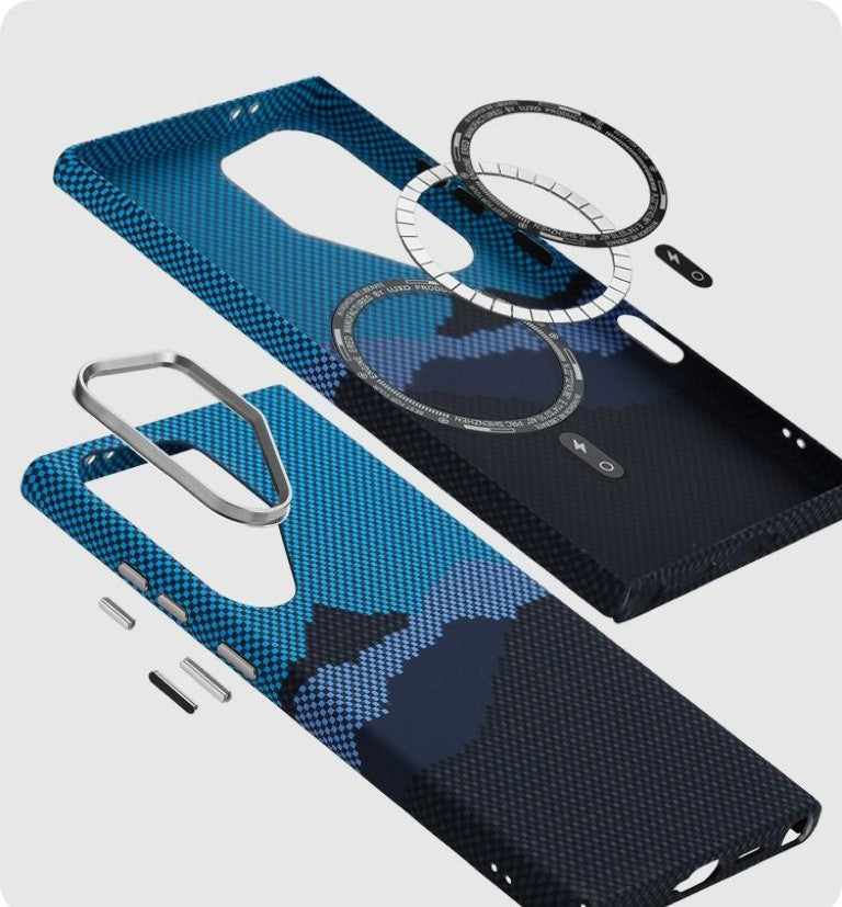 CarbonShield S25 Ultra – Ultra-Thin MagSafe Case with Carbon Fiber Texture