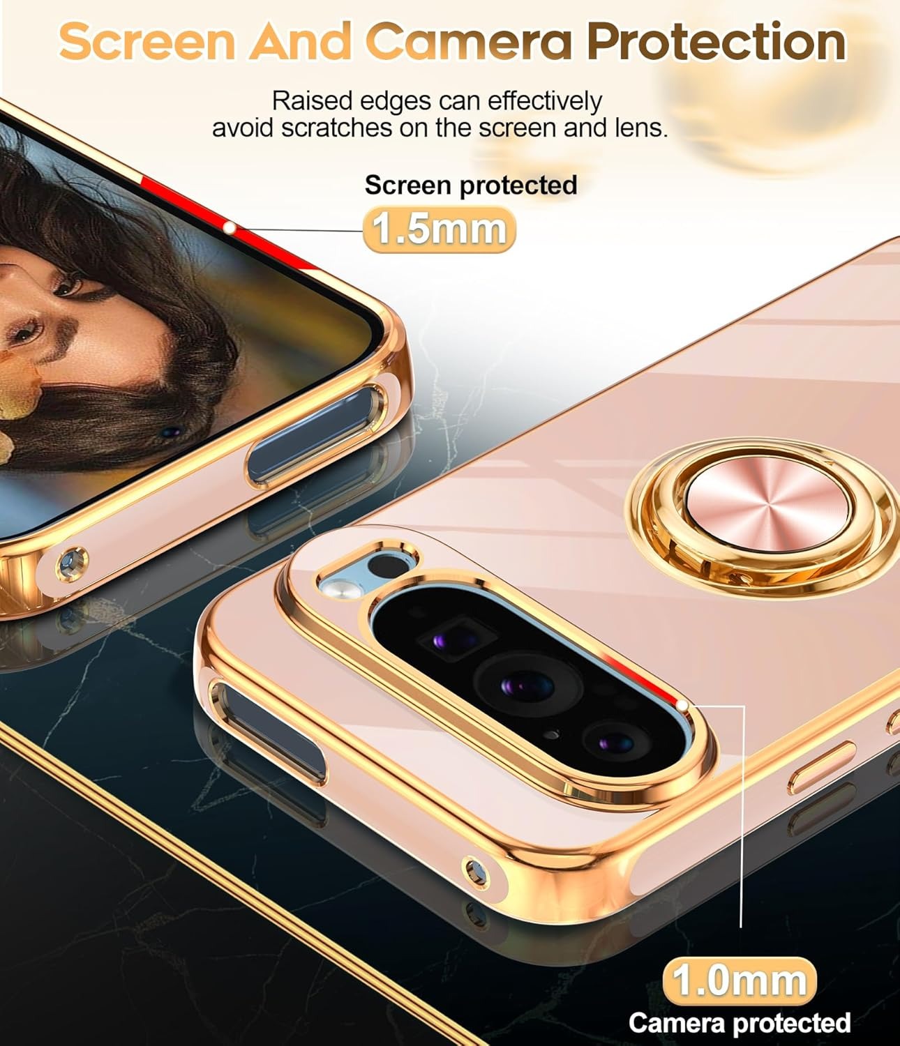 Ring Pixel 9 , 8 , 7 Magnetic Stand & Shockproof Protection Case