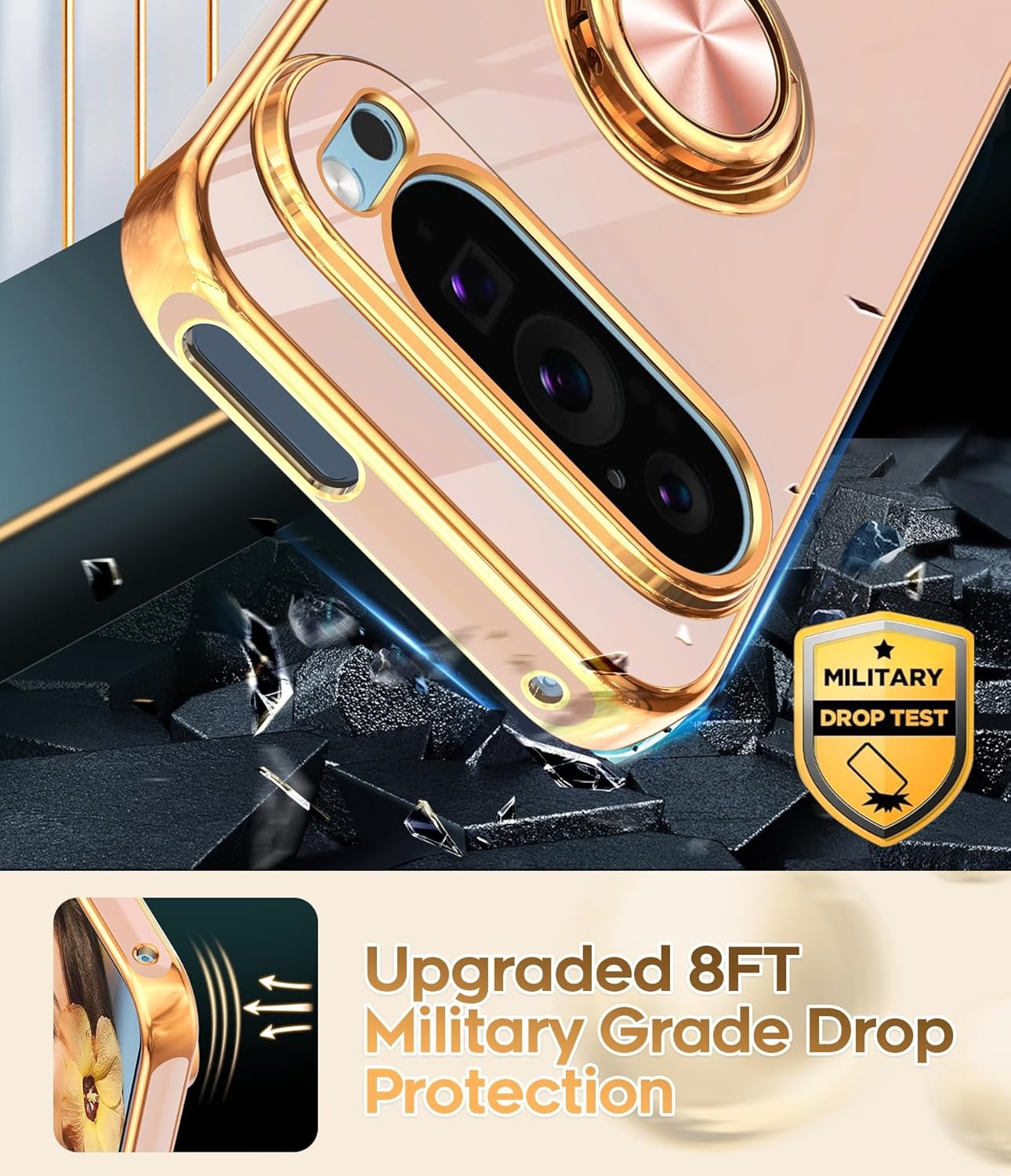 Ring Pixel 9 , 8 , 7 Magnetic Stand & Shockproof Protection Case