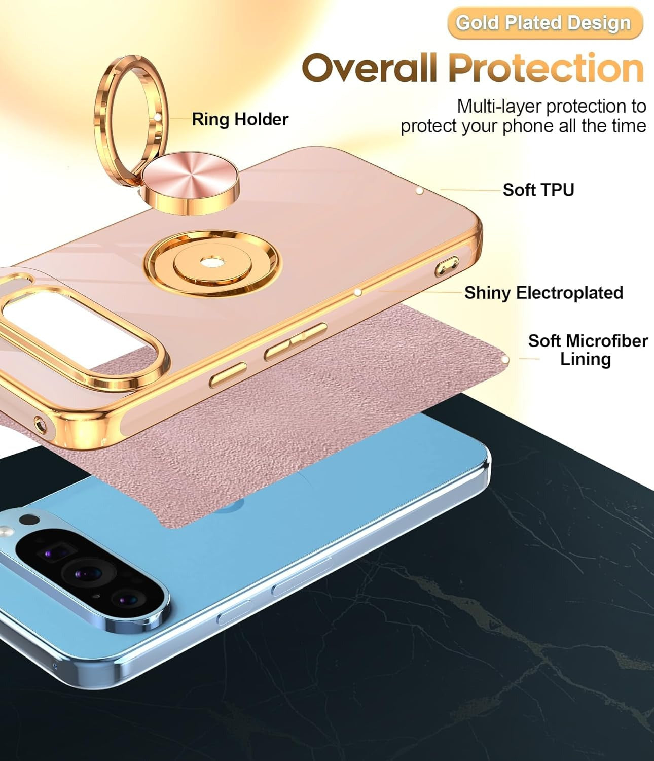 Ring Pixel 9 , 8 , 7 Magnetic Stand & Shockproof Protection Case