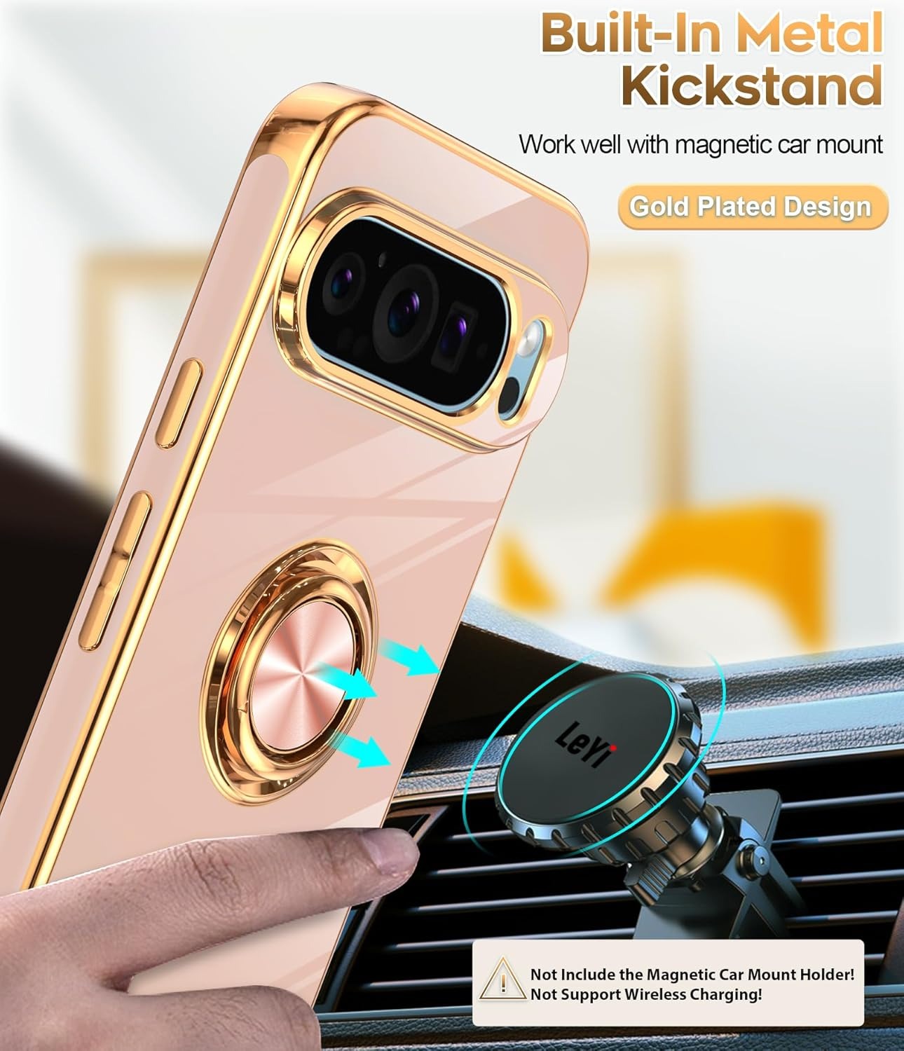 Ring Pixel 9 , 8 , 7 Magnetic Stand & Shockproof Protection Case