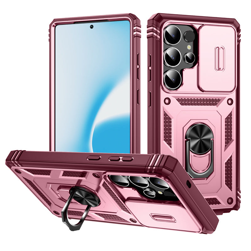 TitanArmor S25 Ultra – 360° Full-Protection Case with Magnetic Ring Stand