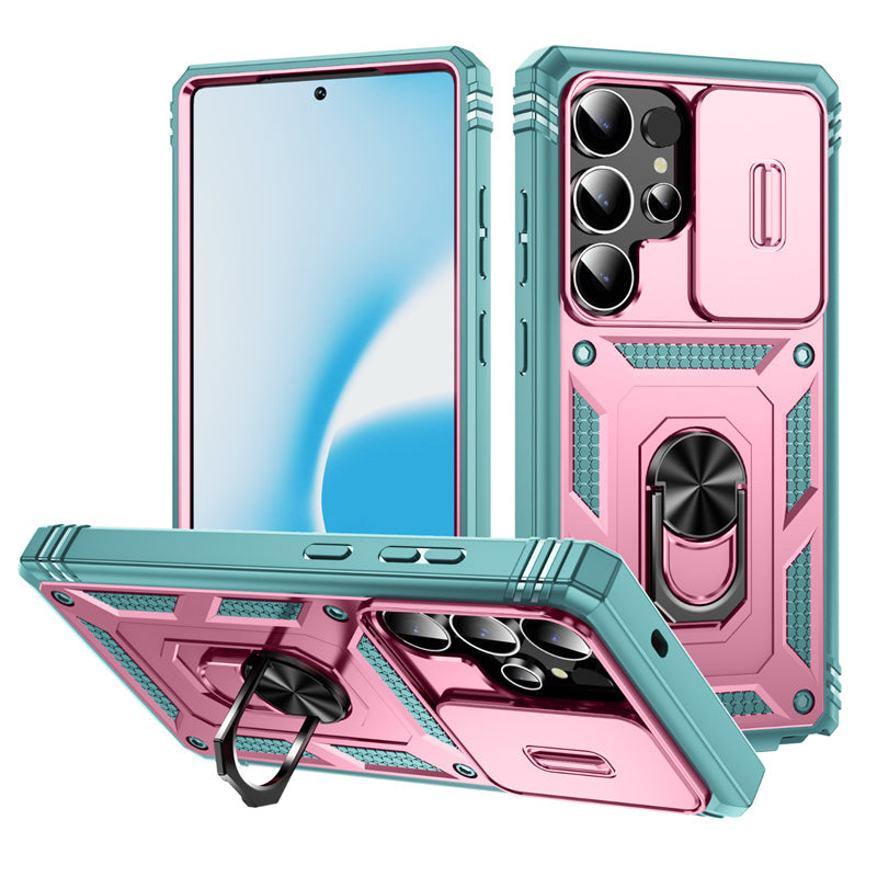 TitanArmor S25 Ultra – 360° Full-Protection Case with Magnetic Ring Stand