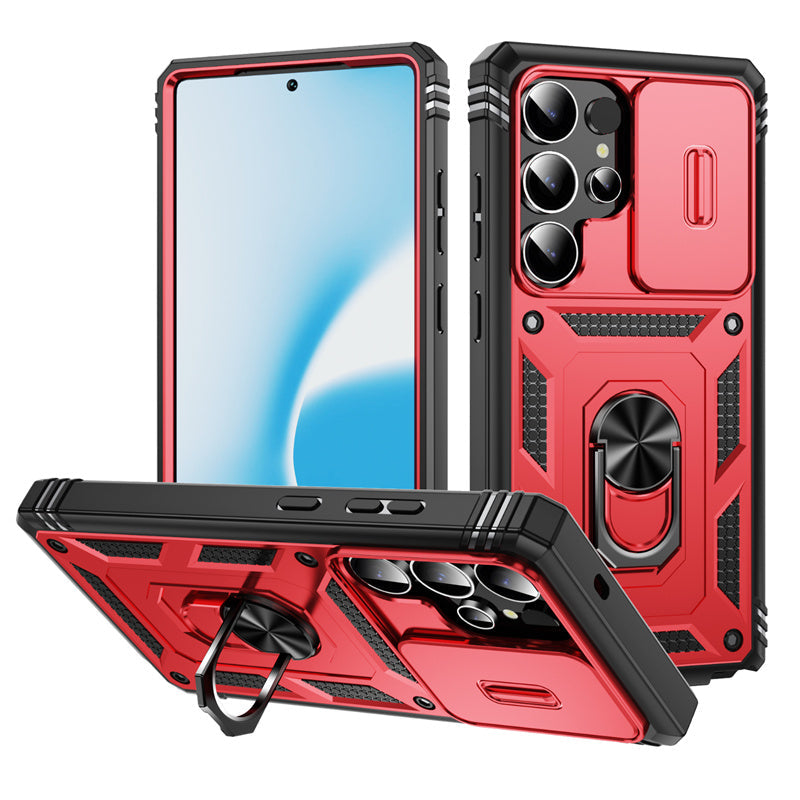 TitanArmor S25 Ultra – 360° Full-Protection Case with Magnetic Ring Stand
