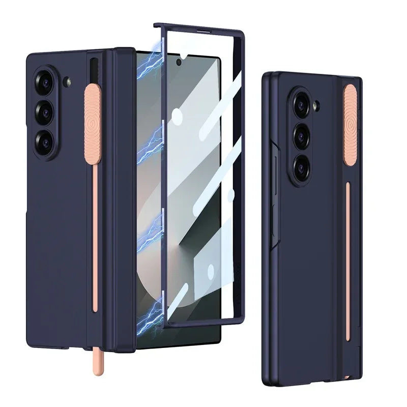 Slim Shield Z Fold 6, 5 - Magnetic Hinge & Stylus Holder Case