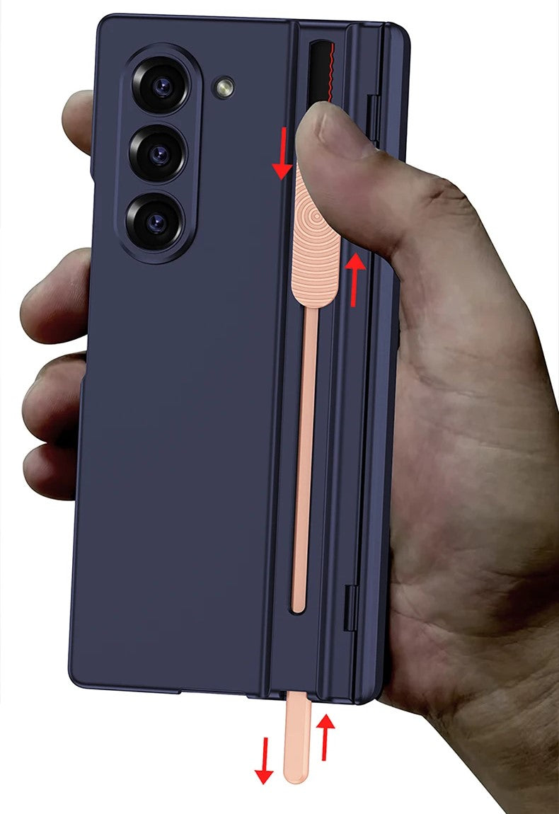 Slim Shield Z Fold 6, 5 - Magnetic Hinge & Stylus Holder Case