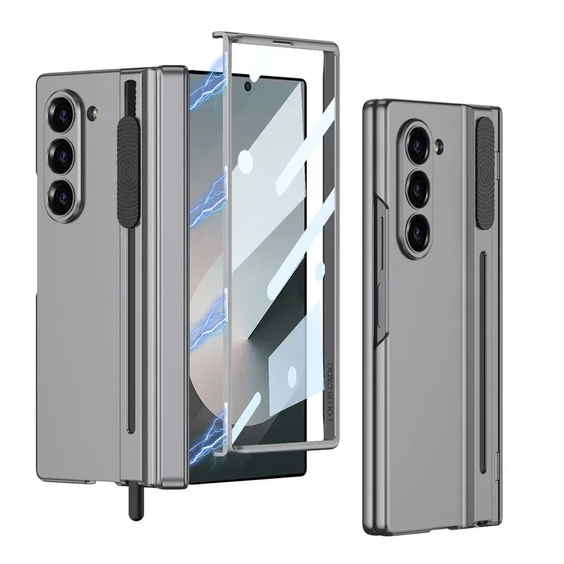 Slim Shield Z Fold 6, 5 - Magnetic Hinge & Stylus Holder Case