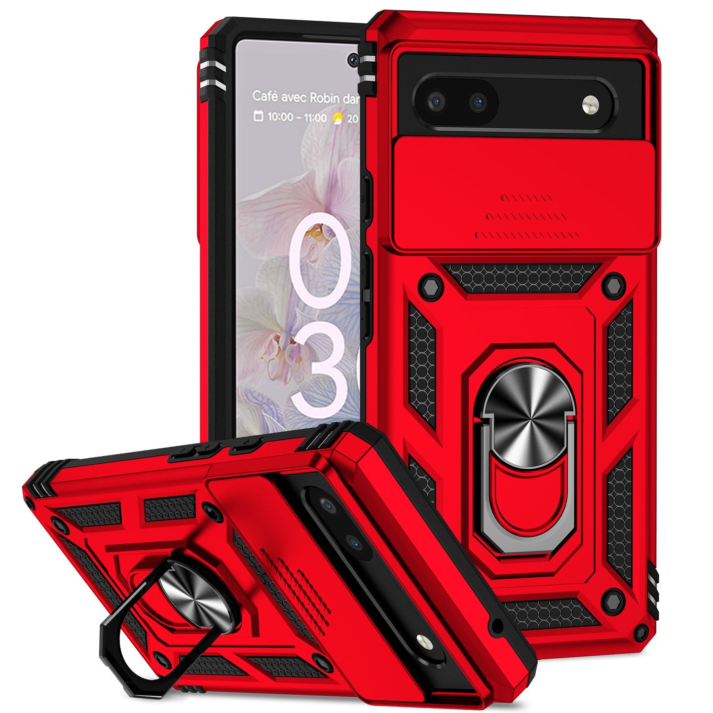 Slide Pixel 9 , 8 Military Shockproof Case with CamSlide