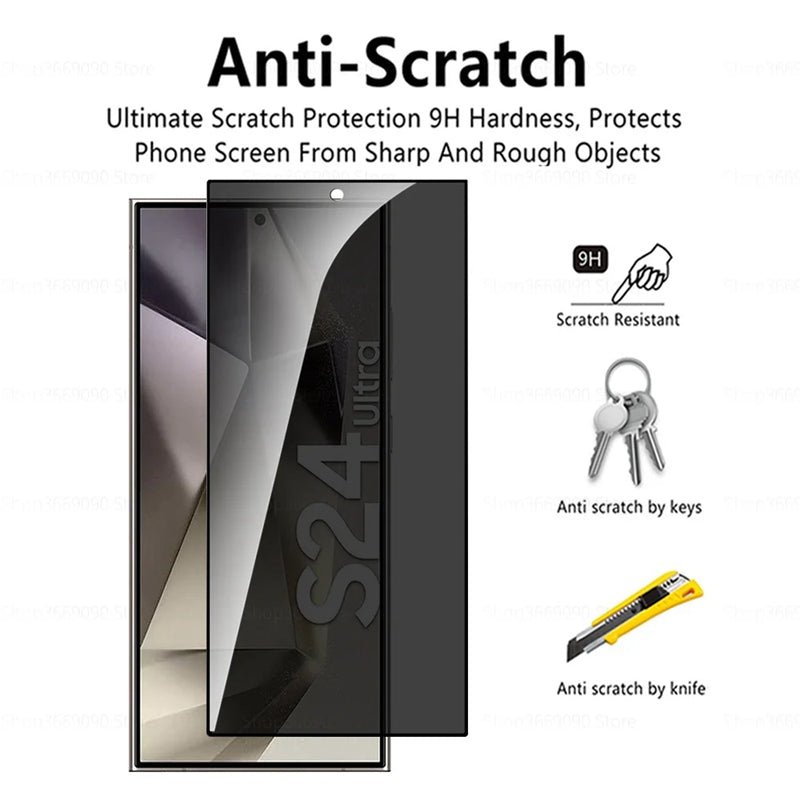 StealthGuard S25 Ultra – Privacy & Dust-Free Tempered Glass Screen Protector