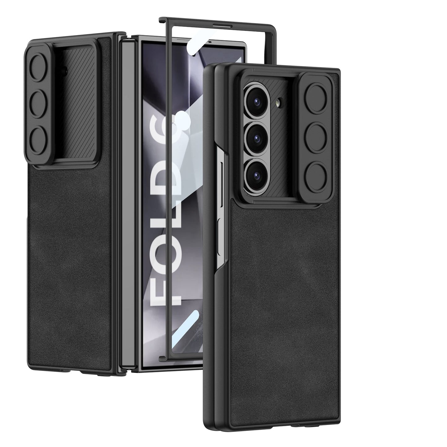 Armor Z Fold 6 PU Leather Shockproof Case