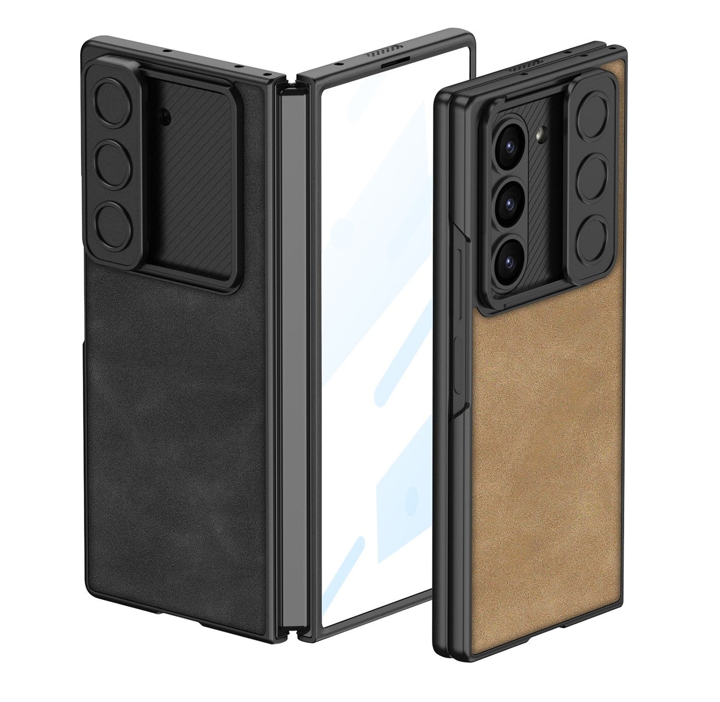 Armor Z Fold 6 PU Leather Shockproof Case