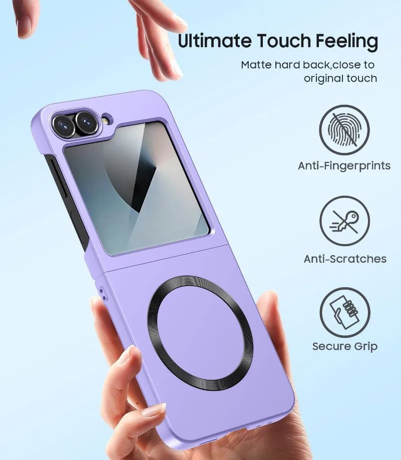 SilkShield Z Flip 6 – Ultra-Thin Matte MagSafe Case