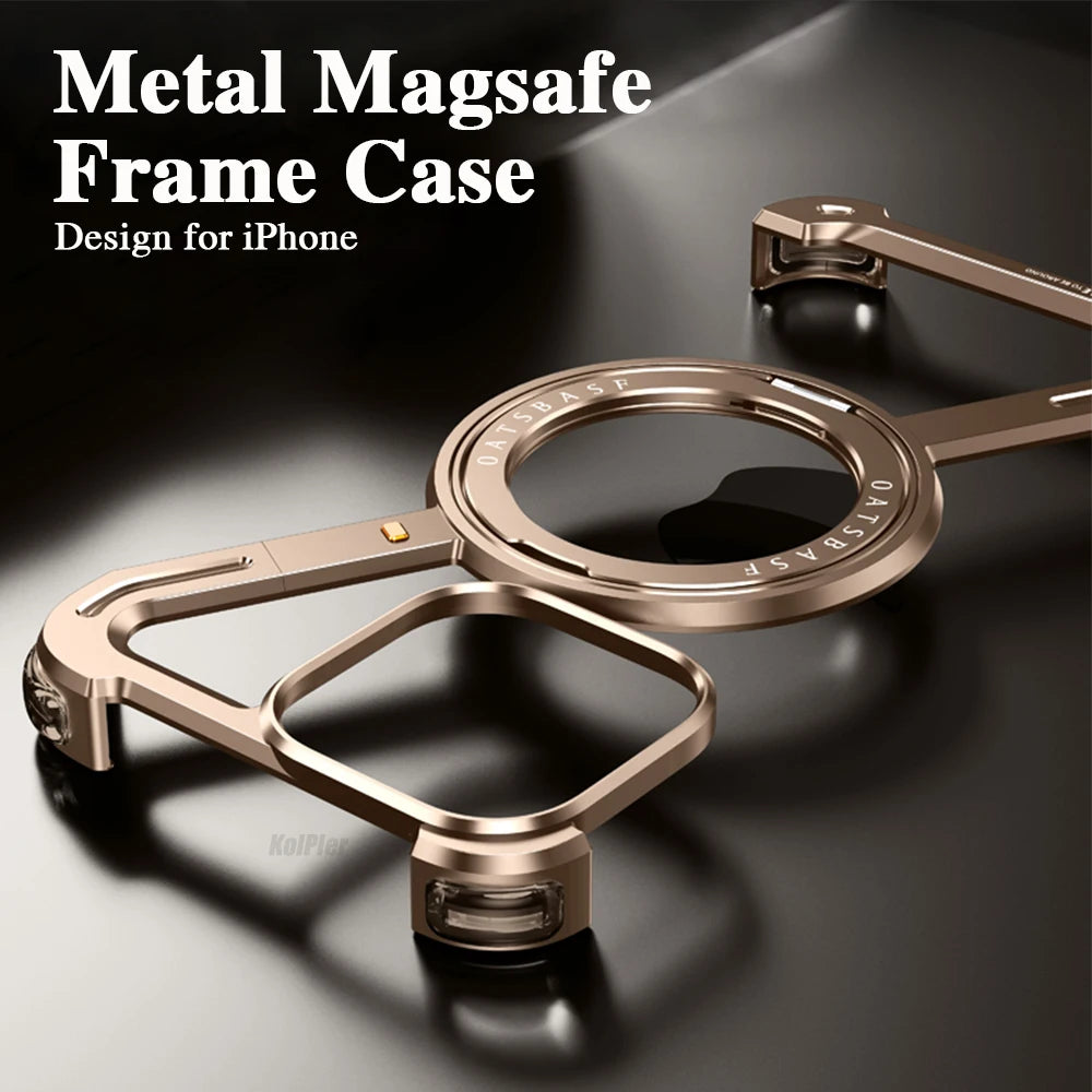AeroShield Z Stand Magnetic 360° Rotating Frame & Shockproof iPhone Case