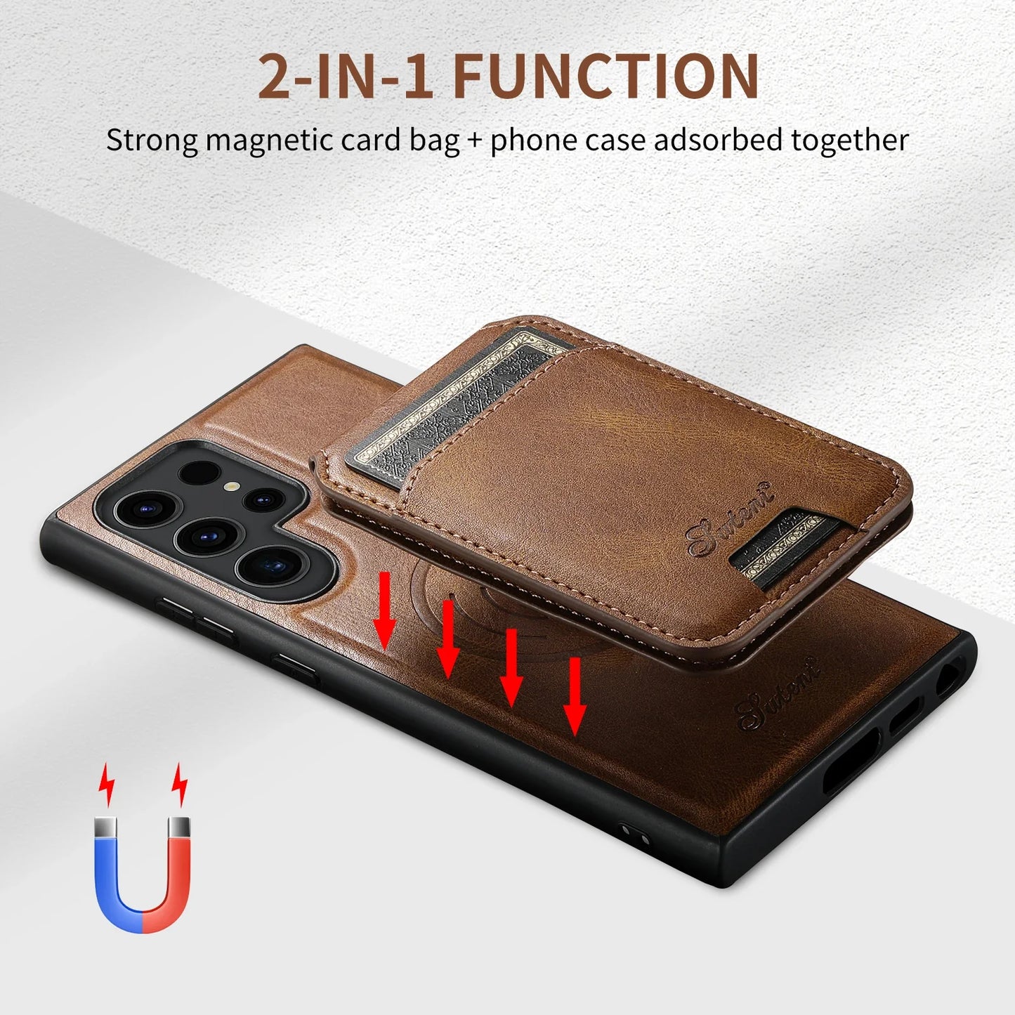 ElegantLeather Wallet Case for Samsung