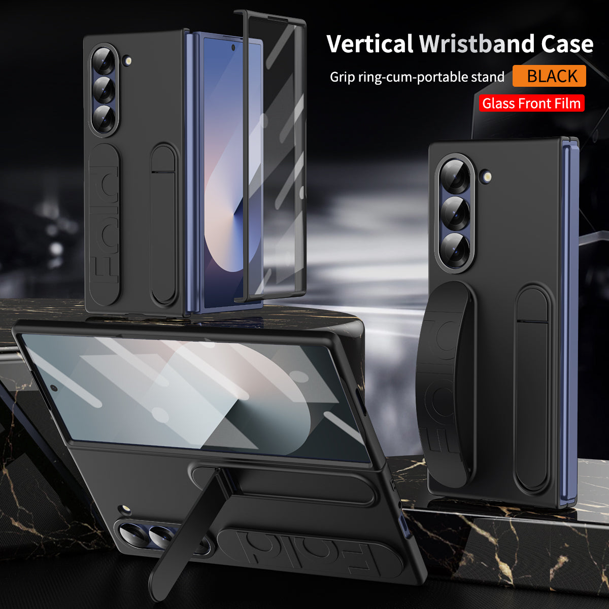 Elastic Strap Z Fold 6, 5 and 4 Elastic Strap, Kickstand Case