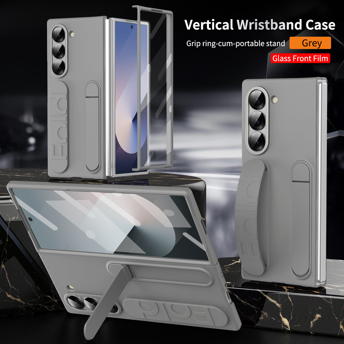 Elastic Strap Z Fold 6, 5 and 4 Elastic Strap, Kickstand Case