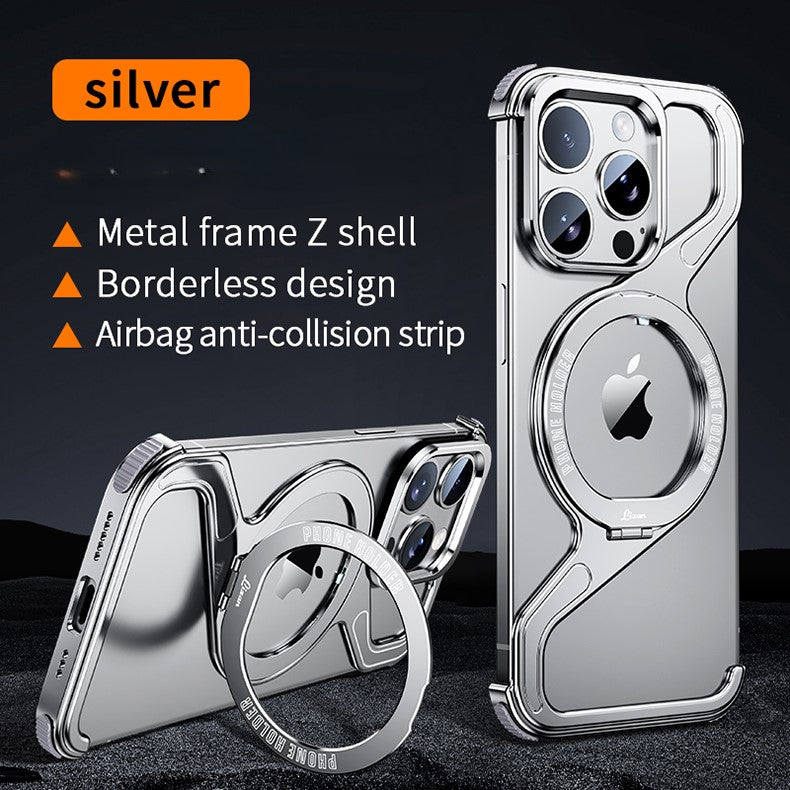 Snap iPhone 16, 15, 14 Z-Shape Stand & Slim Metal Design Case