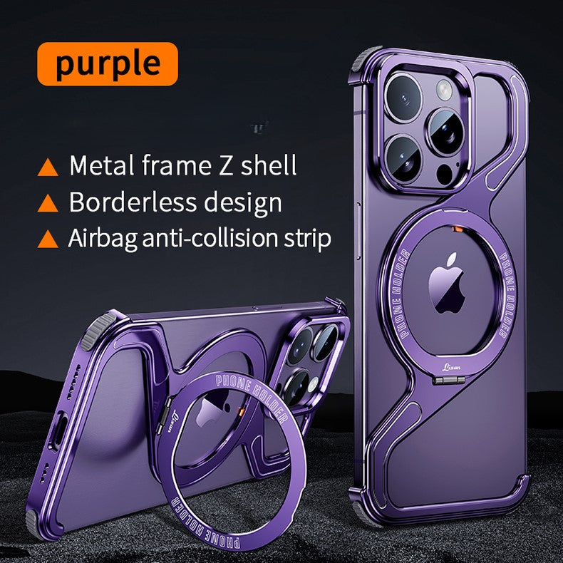 Snap iPhone 16, 15, 14 Z-Shape Stand & Slim Metal Design Case