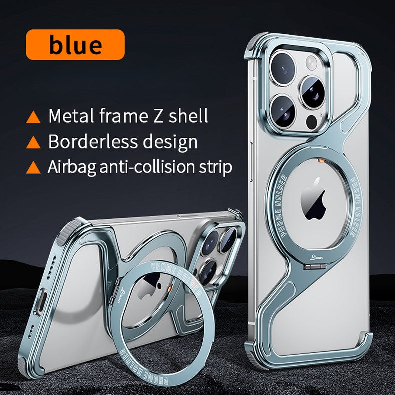 Snap iPhone 16, 15, 14 Z-Shape Stand & Slim Metal Design Case