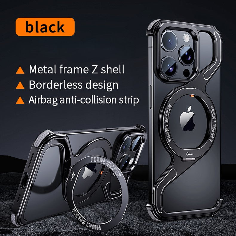 Snap iPhone 16, 15, 14 Z-Shape Stand & Slim Metal Design Case