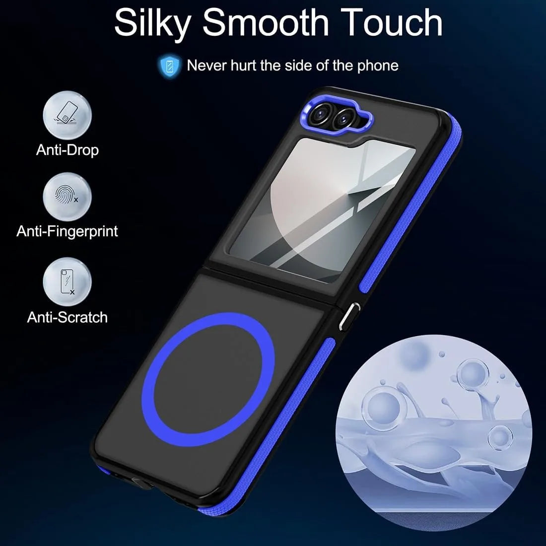 EliteShield Matte MagSafe Z Flip 6, 5 Armor & Wireless Charging Case