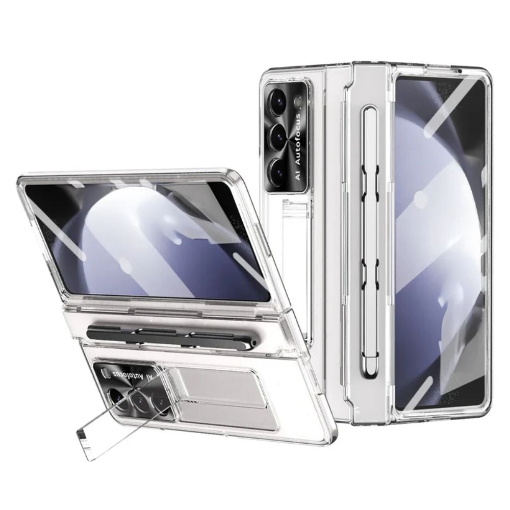 Wireless Transparent Z Fold 6, 5, 4 Kickstand Case 2.0