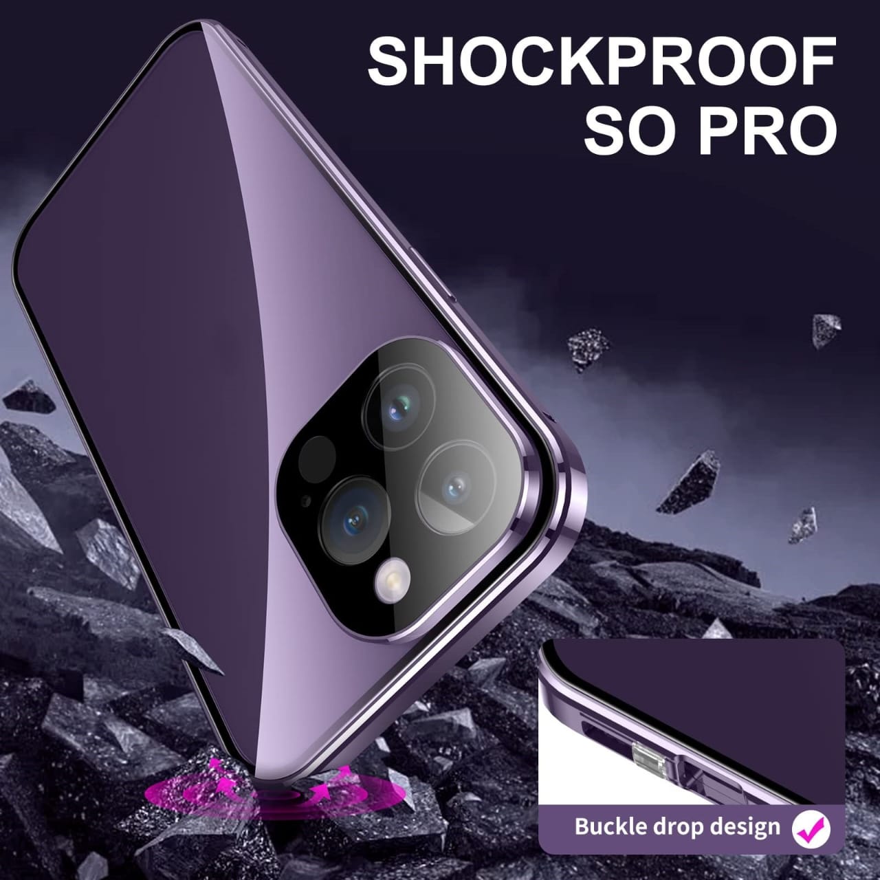 StealthShield Privacy MagSafe & Camera Protection 360° Privacy iPhone Case