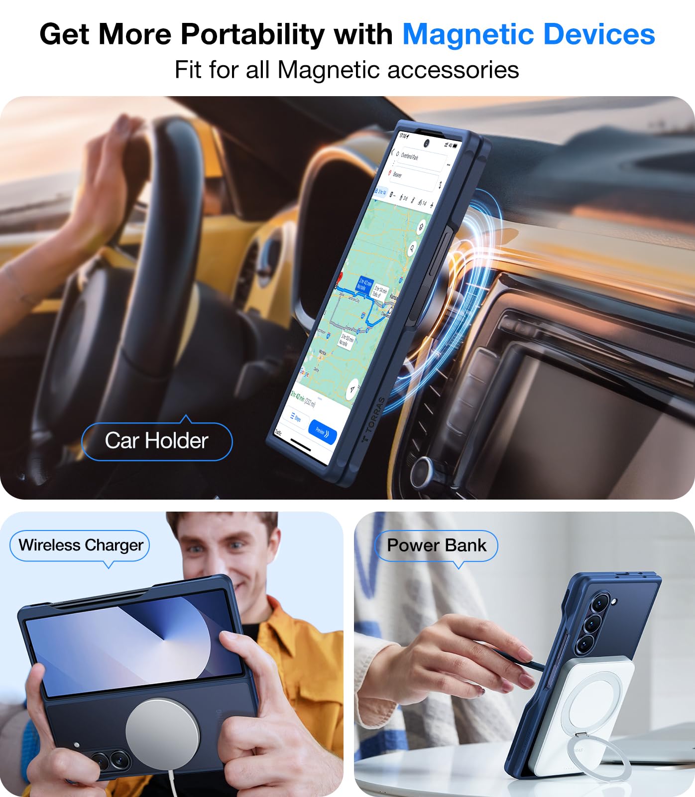 Eco-Friendly Ultra-Slim S Pen & MagSafe Z Fold 6, 5 Case