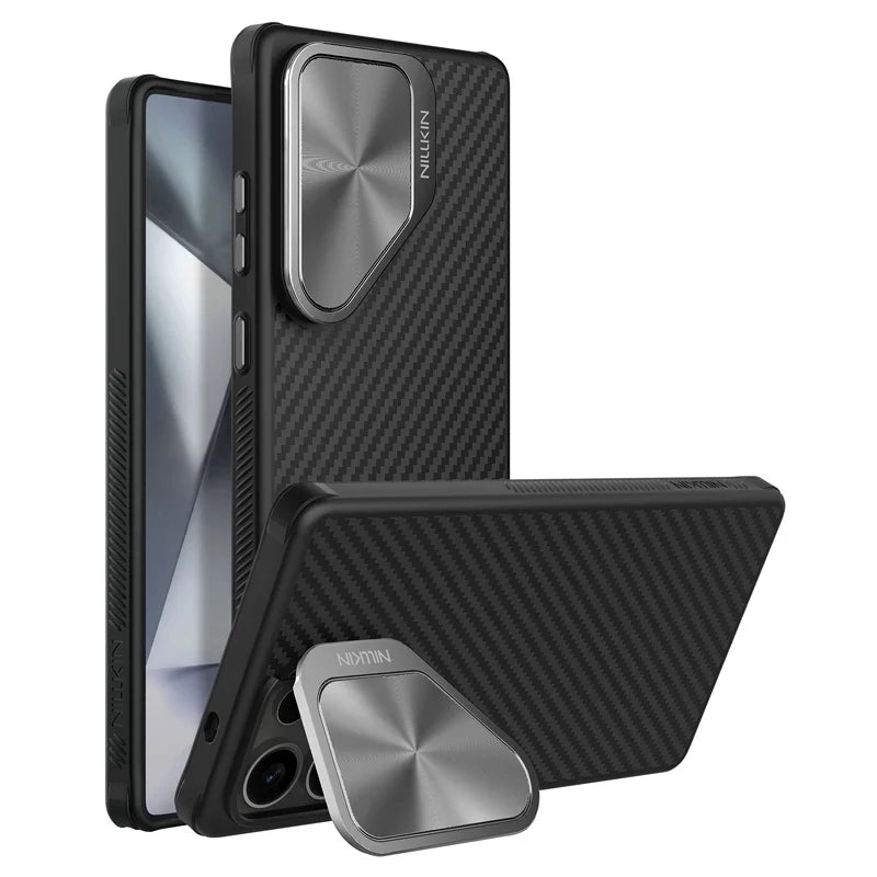 AeroShield S25 Ultra – MagSafe Aramid Fiber Case with Kickstand & Camera Protection