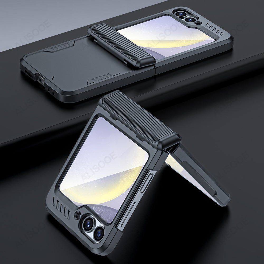 Hinge Armor Z Flip 6 Case with Small Screen Glass Protection