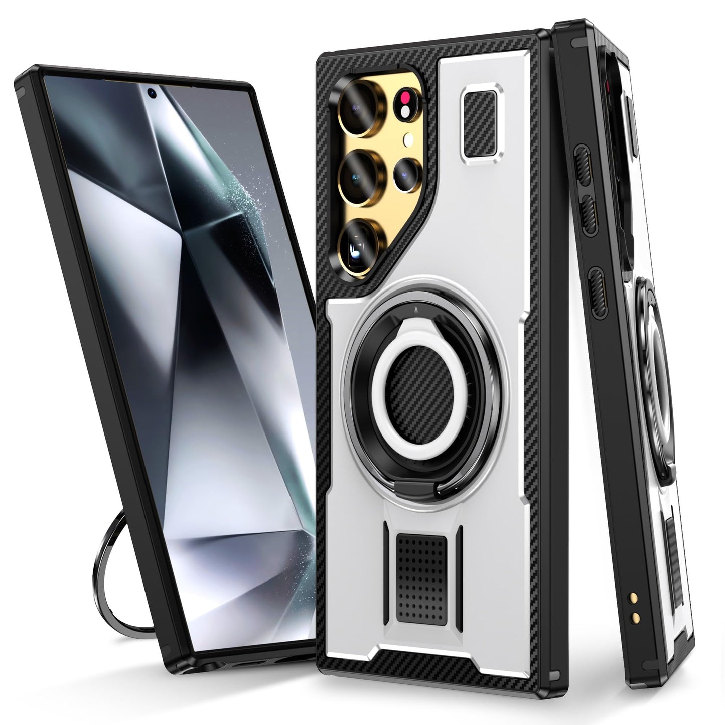 TitanRing S25 Ultra – Military-Grade Magnetic Kickstand Case