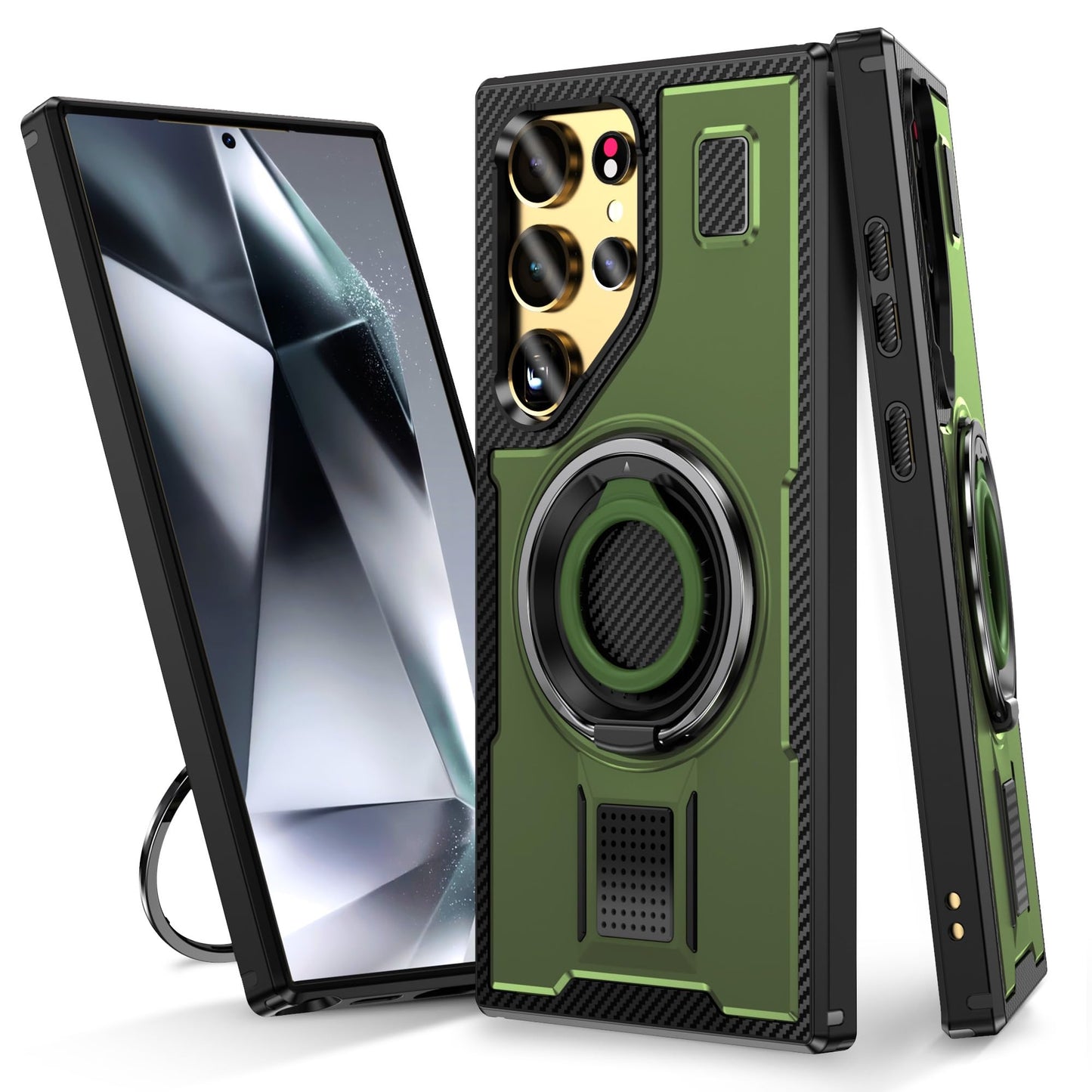 TitanRing S25 Ultra – Military-Grade Magnetic Kickstand Case