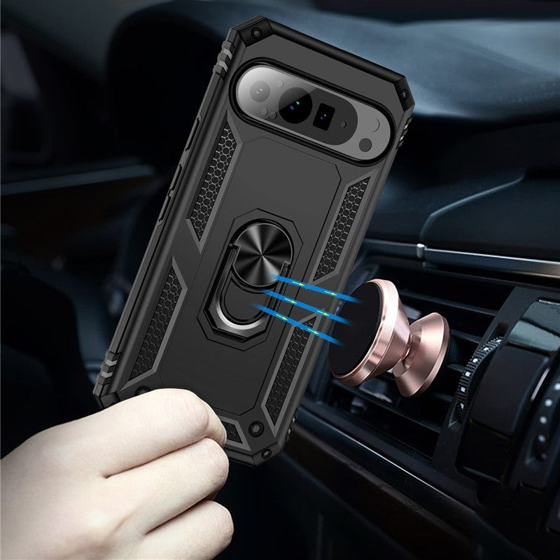 Armor Pixel 9 Shockproof Magnetic Ring Case with Kickstand