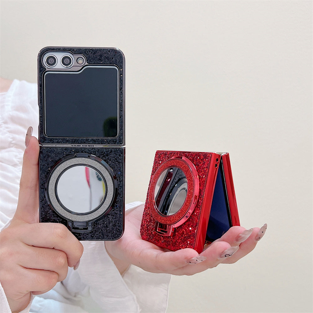 Glitter Diamond Case Flip 6, 5, 4 with MagSafe Kickstand