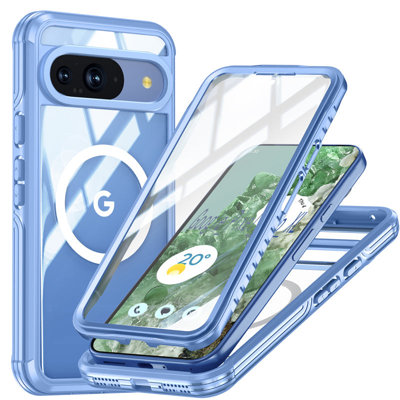 360° MagSafe Pixel 9 Pro XL, 9 Pro and 9 Case with Dual-Layer Glass
