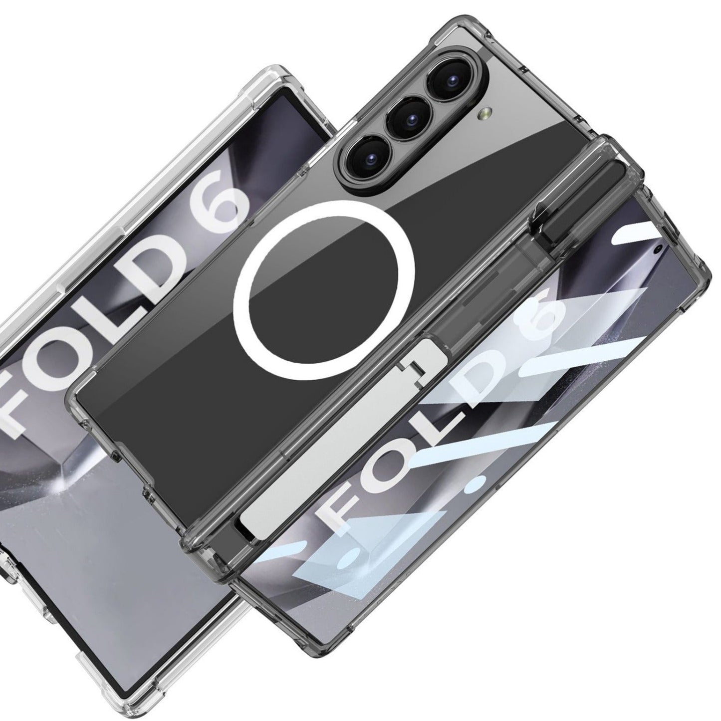 Clear Z Fold 6 Magnetic Shockproof Case