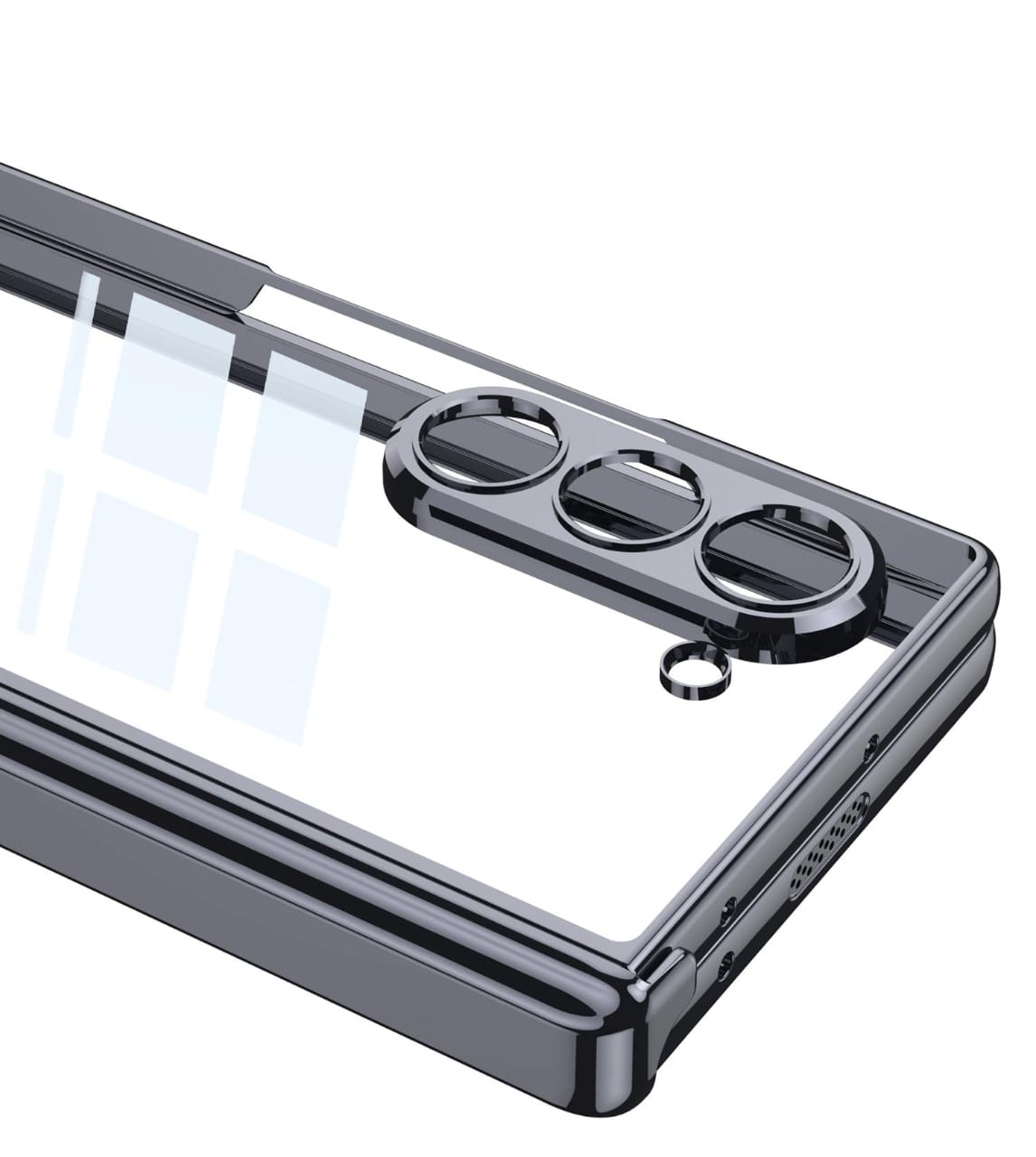 Transparent Magnetic Z Fold 6 Hinge Case