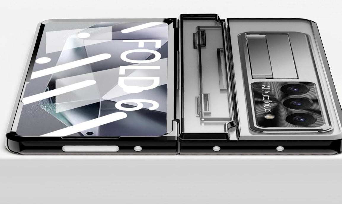 Wireless Transparent Z Fold 6, 5, 4 Kickstand Case 2.0