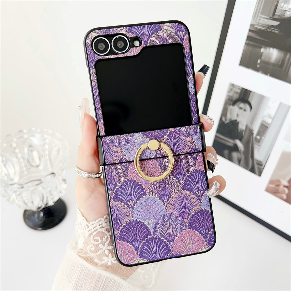 Glam Z Flip 6, 5 Luxury Shockproof Ring Case
