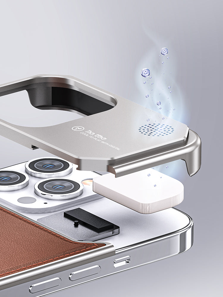 Cool Leather iPhone 16, 15, 14 Magnetic & Heat Dissipating Case