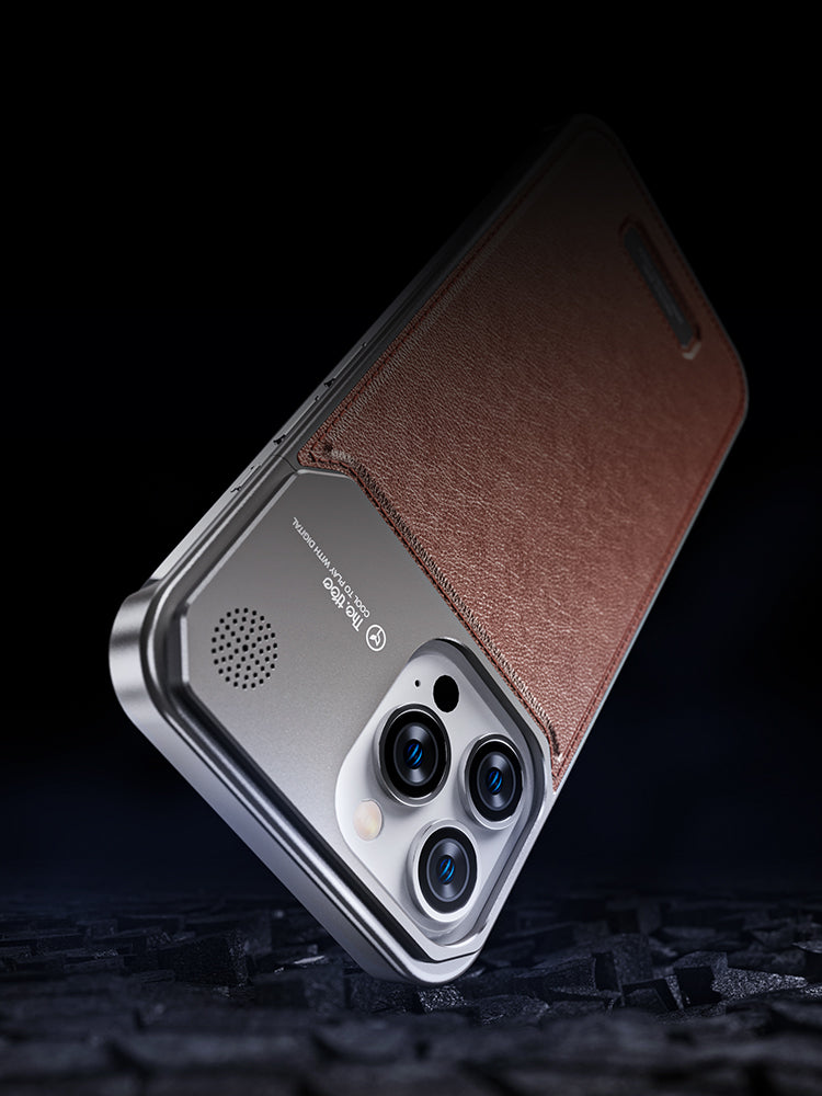Cool Leather iPhone 16, 15, 14 Magnetic & Heat Dissipating Case