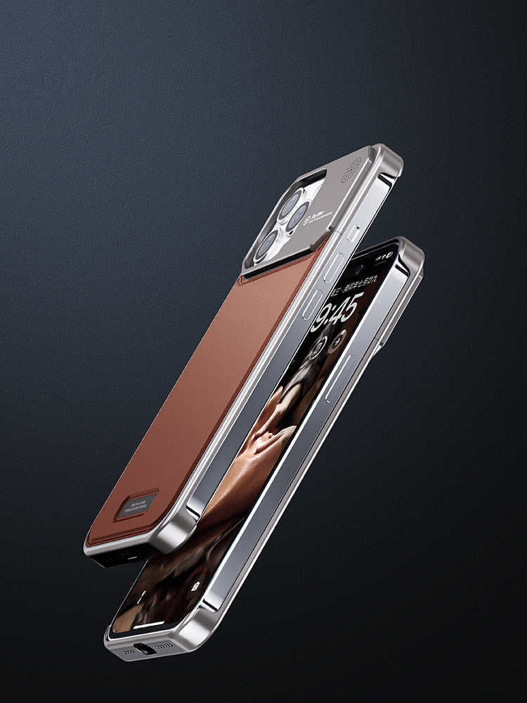 Cool Leather iPhone 16, 15, 14 Magnetic & Heat Dissipating Case