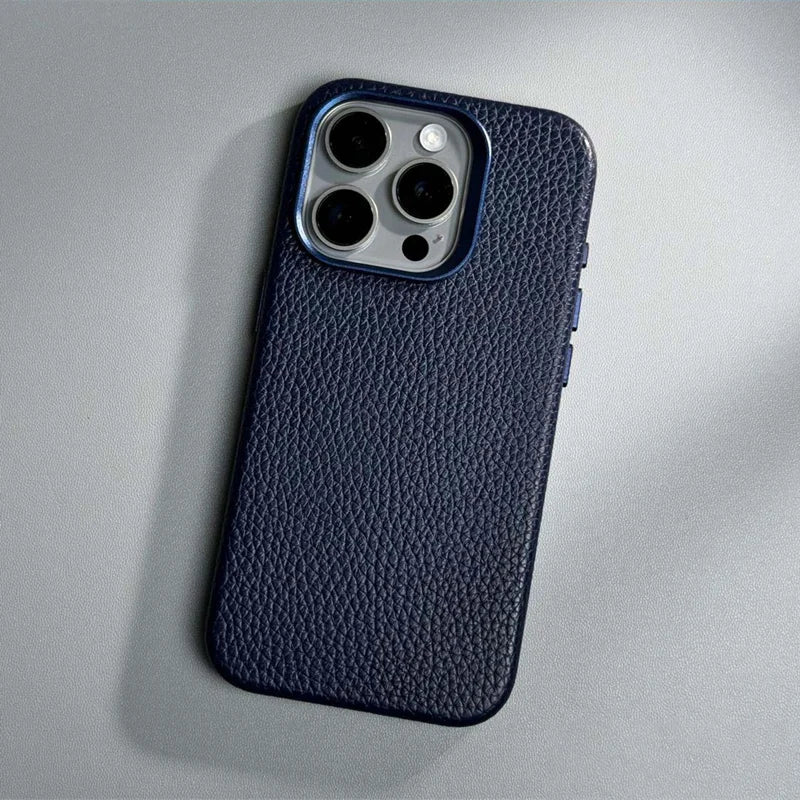 Luxe MagSafe iPhone 16, 15 Slim Leathe Design Case