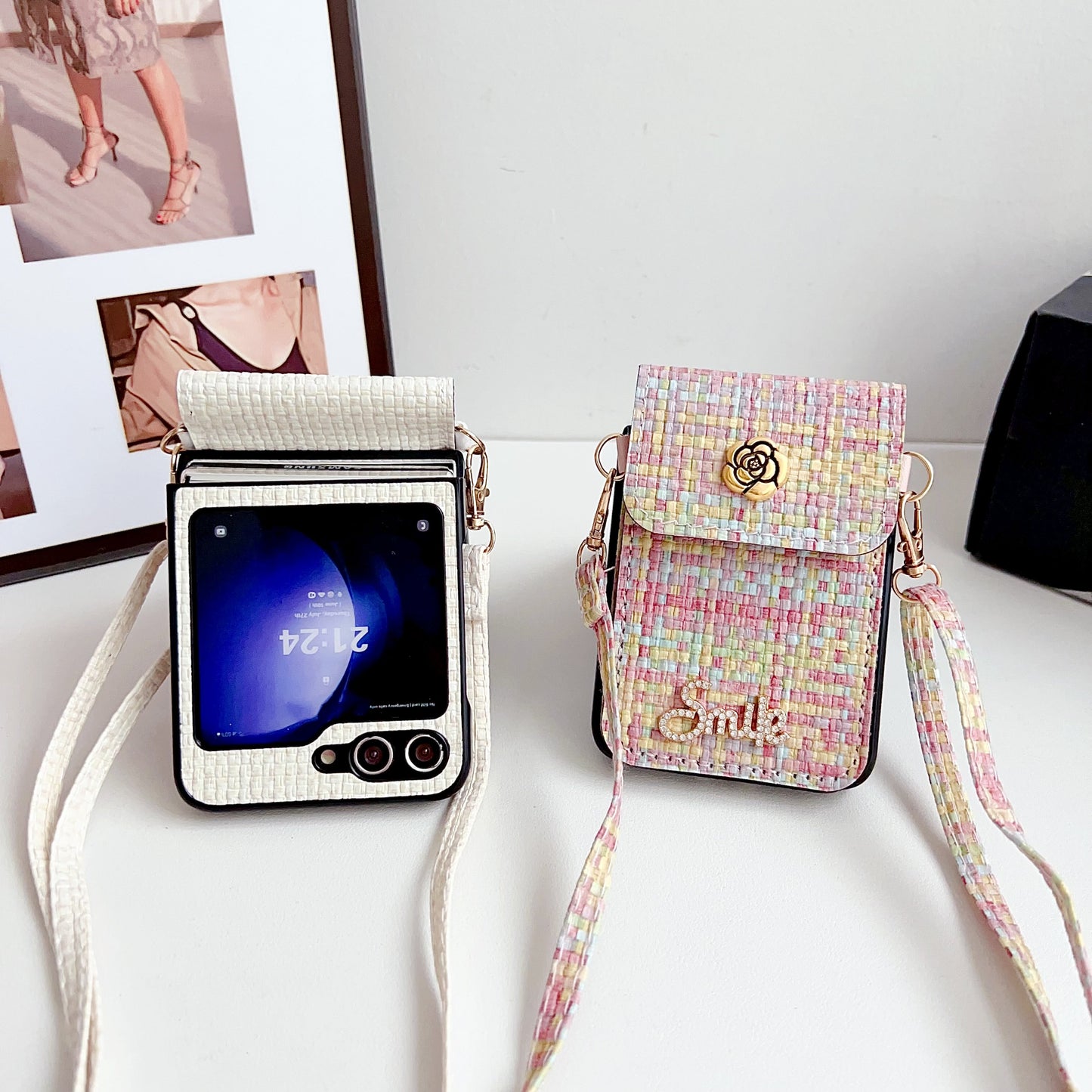 Bloom Z Flip 6,5,4,3 Pearl Card Bag & Case