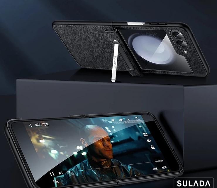 Mars Z Flip 6, 5, 4 Luxury Leather Hinge Case