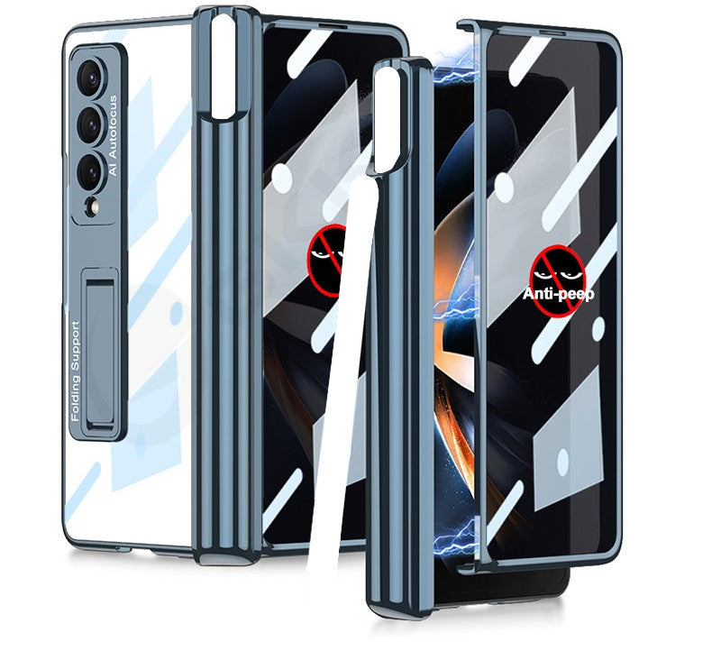 Magnetic Privacy Z Fold Pen Holder & Luxe Plating Case