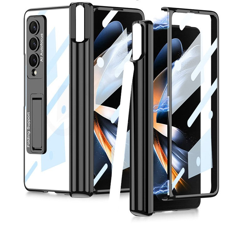 Magnetic Privacy Z Fold Pen Holder & Luxe Plating Case