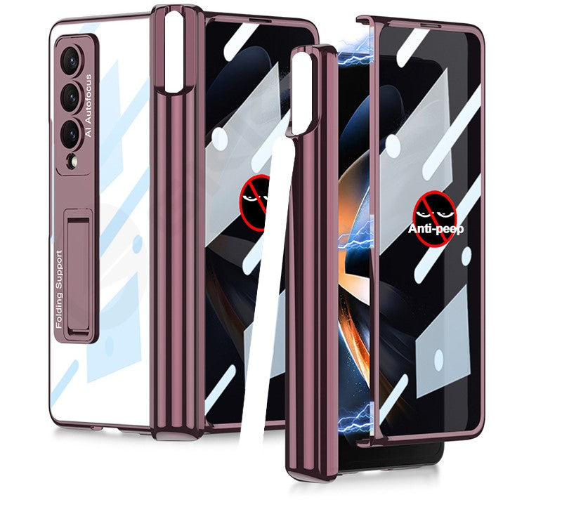 Magnetic Privacy Z Fold Pen Holder & Luxe Plating Case