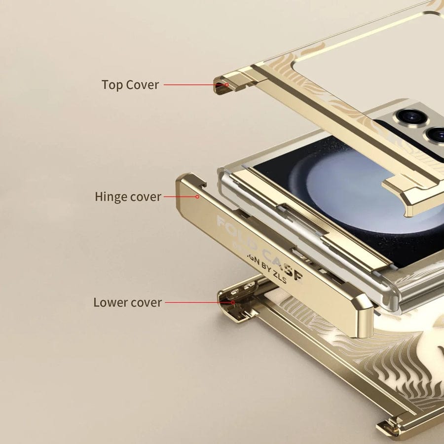 Frosted Z Flip 6, 5, 4, 3 Magnetic Hinge & Ultra Protection Case